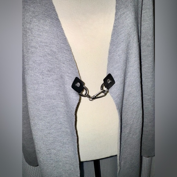 MICHAEL KORS wool blend gray Cardigan size small - Picture 4 of 16